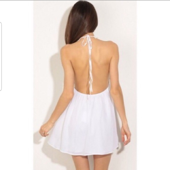 White Ivory Floral Petal Dress - Picture 4 of 5